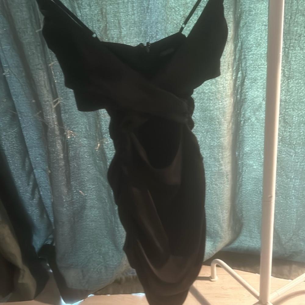 beautiful black dress with cutouts, size xs